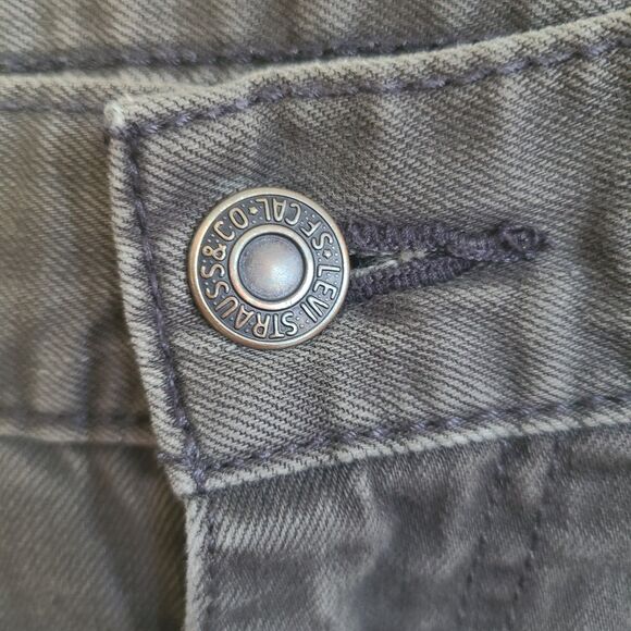 Men's Levi's 505 Regular Fit Straight Leg Jeans - 33 x 34 - Classic Gray Denim - Picture 5 of 10